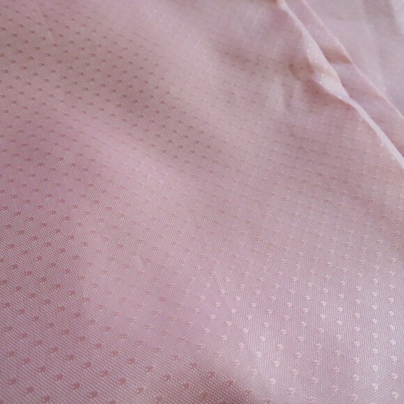 Vintage Fabric Shower Curtain Blouson Valance Pink Swiss Poka Dot Cottage NEW - Picture 7 of 9